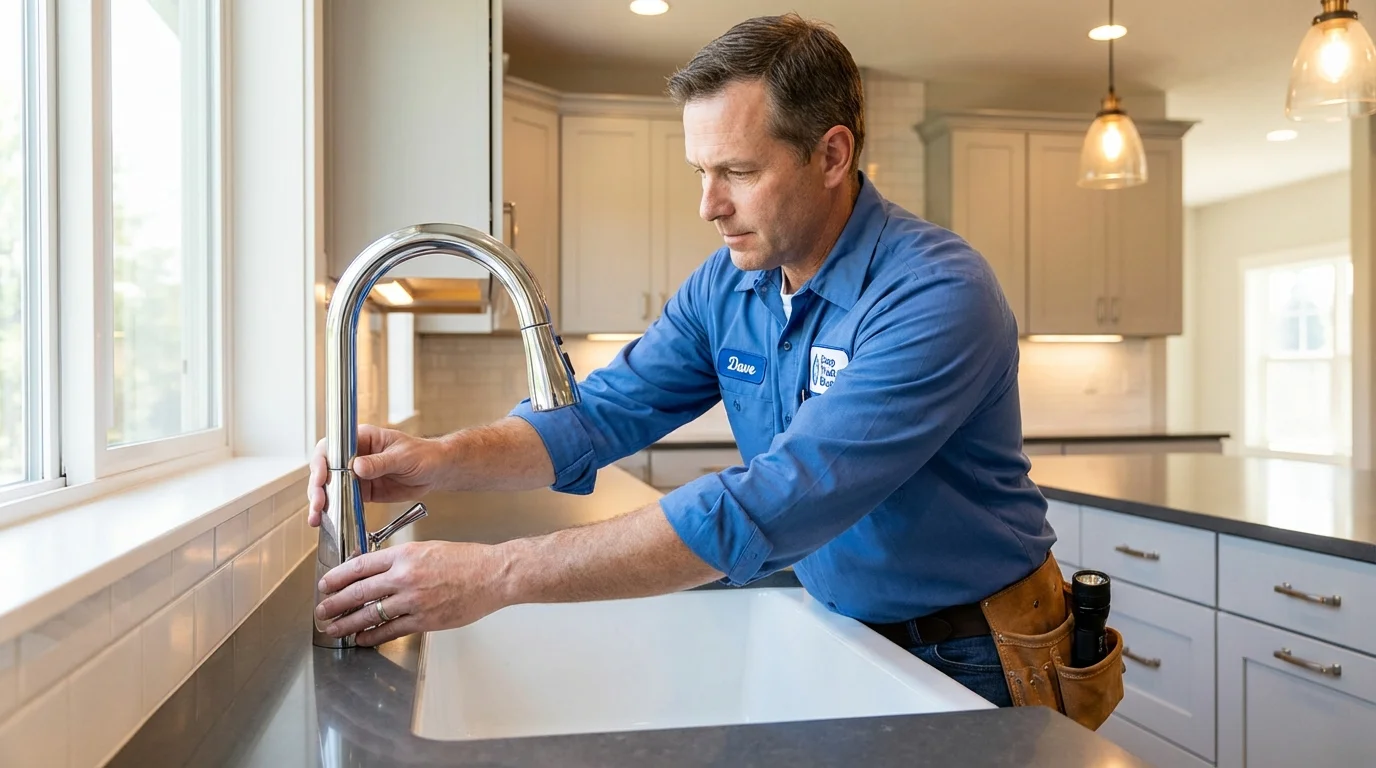 Kitchen faucet installation by Johns Plumbing LLC in Coosada